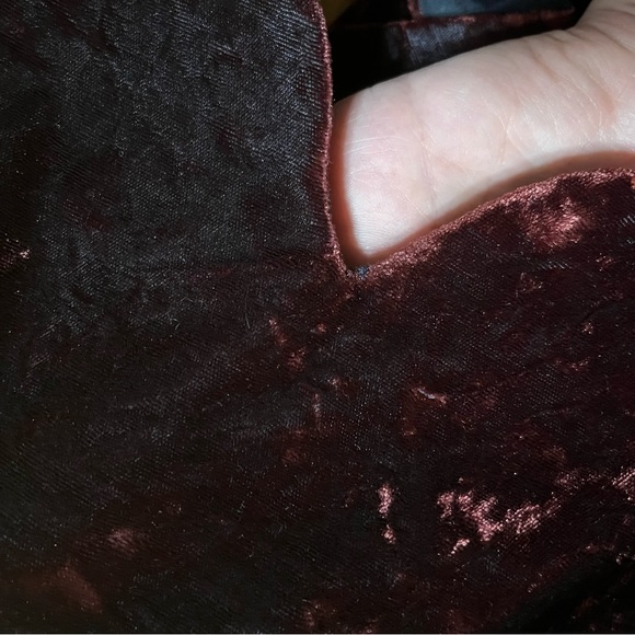 Jessica McClintock for Dillard’s Vintage Red Crushed Velvet Dress Sz 5/6 - Picture 17 of 17